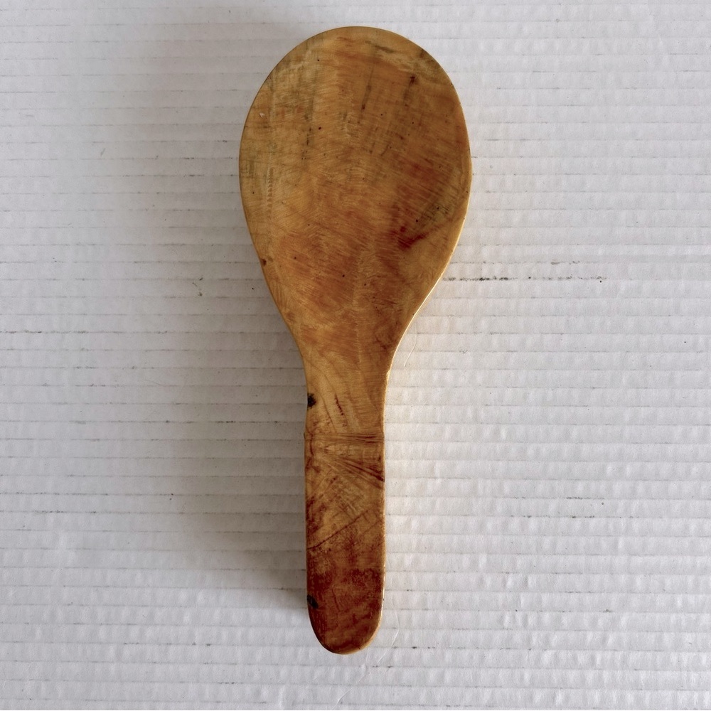 Rustic Vintage-Style Wooden Folk Art Spoon Rest